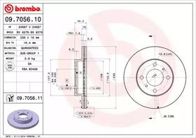 Тормозной диск Brembo 09705611