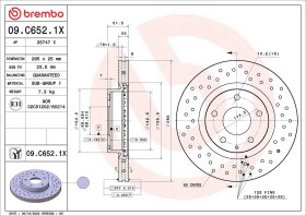Гальмівний диск Brembo 09c6521x