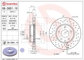 Гальмівний диск Brembo 09c6511x