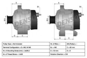 Генератор Denso DAN654