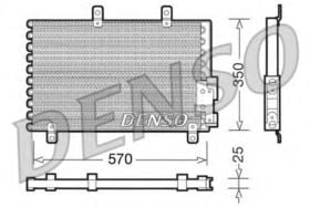 Радиатор кондиционера Denso DCN01001
