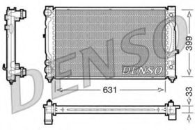 Радиатор охлаждения двигателя Denso DRM02030