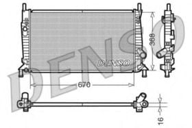 Радіатор охолодження двигуна Denso DRM10075
