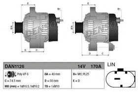 Генератор Denso DAN1126