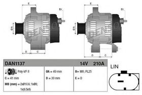 Генератор Denso DAN1137