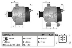 Генератор Denso DAN1279