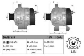Генератор Denso DAN1315