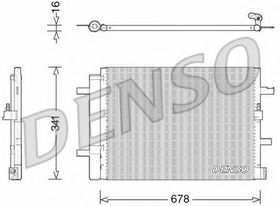 Радиатор кондиционера Denso DCN02026