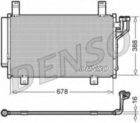 Радиатор кондиционера Denso DCN44009