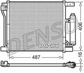 Радиатор кондиционера Denso DCN46021