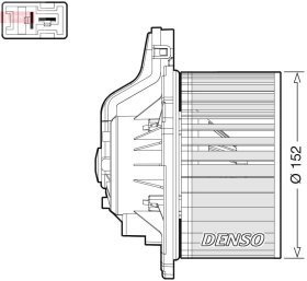 Вентилятор салону Denso dea41015