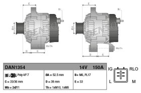 Генератор Denso dan1354