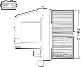 Вентилятор салону Denso dea33003