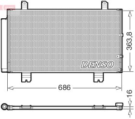 Радиатор кондиционера Denso dcn51016