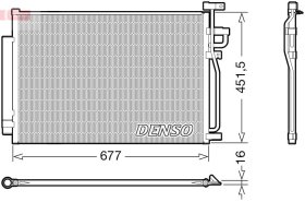 Радиатор кондиционера Denso dcn20040