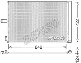Радиатор кондиционера Denso dcn17027