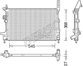Радиатор охлаждения двигателя Denso drm10029