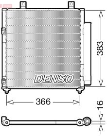 Радиатор кондиционера Denso dcn45007
