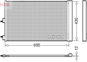 Радиатор кондиционера Denso dcn17061