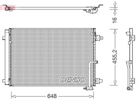 Радиатор кондиционера Denso dcn02045