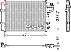 Радиатор кондиционера Denso dcn41023
