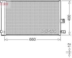 Радиатор кондиционера Denso dcn05037