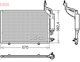 Радиатор кондиционера Denso dcn10050