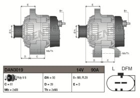 Генератор Denso dan3019