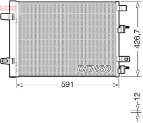 Радиатор кондиционера Denso dcn17063