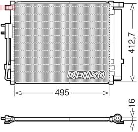 Радиатор кондиционера Denso dcn41012