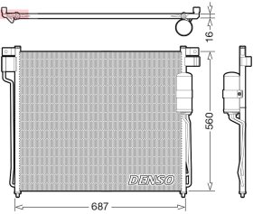 Радиатор кондиционера Denso dcn46037