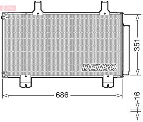 Радиатор кондиционера Denso dcn40028