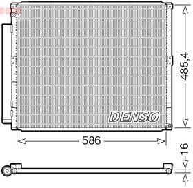Радіатор кондиціонера Denso dcn50113