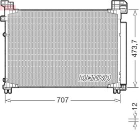 Радиатор кондиционера Denso dcn51020