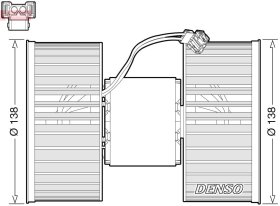 Вентилятор салону Denso dea05006