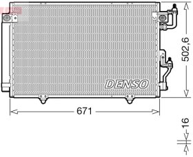 Радіатор кондиціонера Denso dcn45008