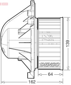 Вентилятор салону Denso dea05011