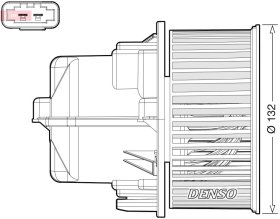 Вентилятор салону Denso dea33002