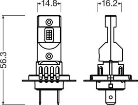 Лампа дальнего света Osram 64210dwesy22hb