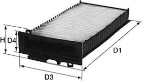 Фільтр салону Vasco x124
