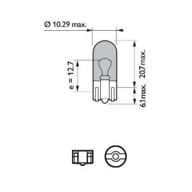 Лампа указателя поворотов Philips 12961wvub2