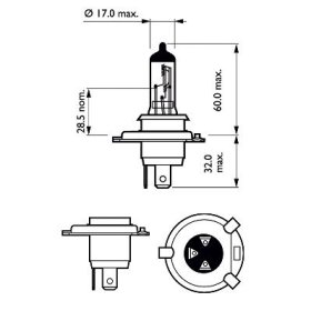Лампа дальнего света Philips 12342rgtbw