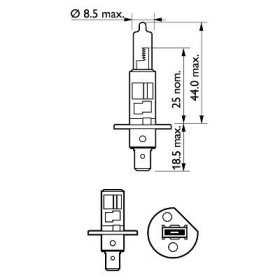 Лампа дальнього світла Philips 12258xvps2
