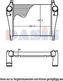 Интеркулер Aks Dasis 407007N