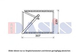 Випарник кондиціонера Aks Dasis 820343N