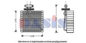 Испаритель кондиционера Aks Dasis 821490N