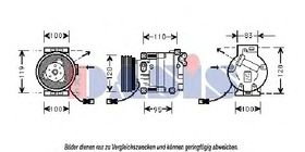 Компрессор кондиционера Aks Dasis 850011N