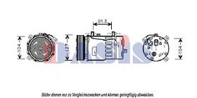 Компрессор кондиционера Aks Dasis 850140N