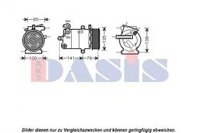 Компрессор кондиционера Aks Dasis 850374N