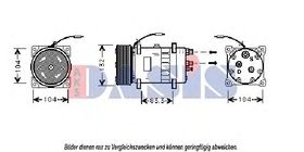 Компрессор кондиционера Aks Dasis 850586N